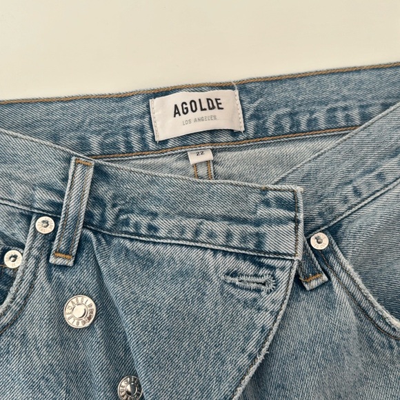 AGOLDE crossover light wash jeans size: 22 - Picture 1 of 8